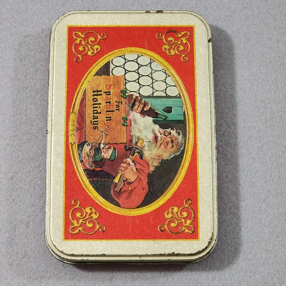 Coca-Cola 2 Deck Playing Cards Tin Box Set For Sparkling Holidays 1999 Vintage